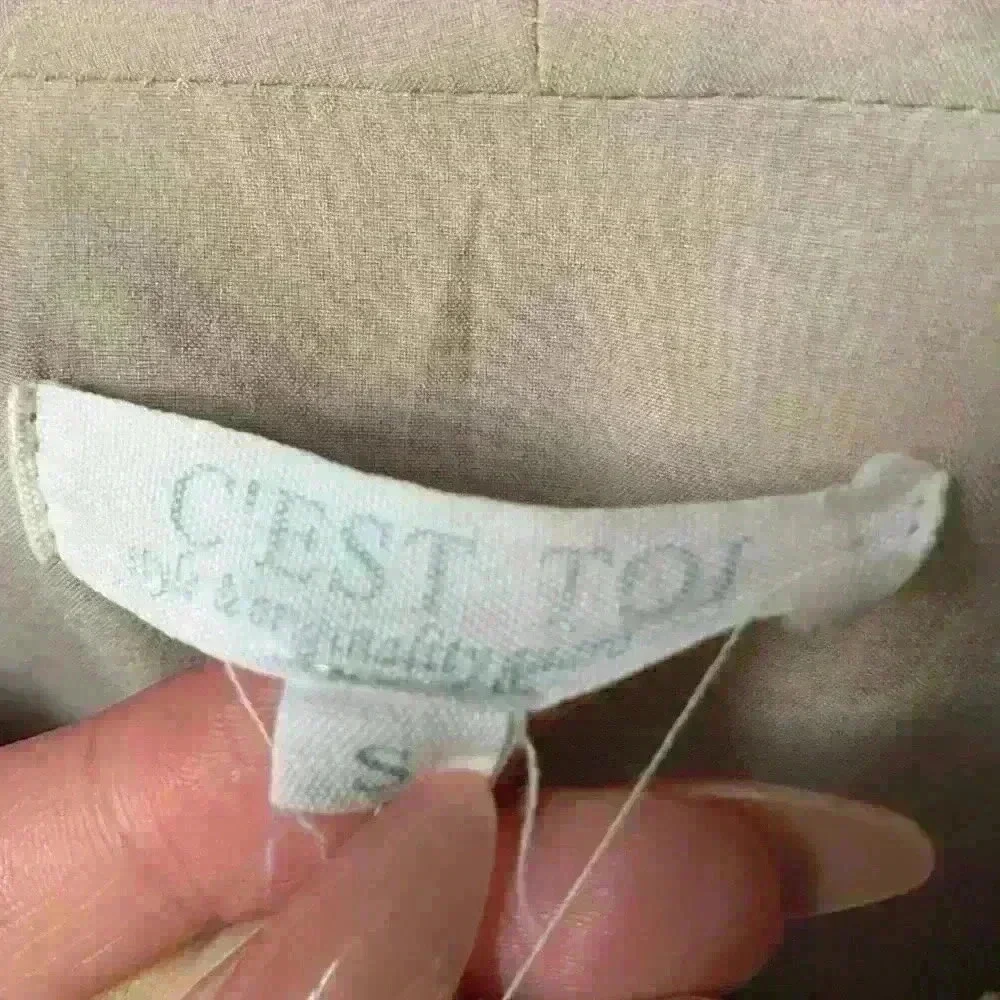 C'est Toi Blazer Shirt size S Beige